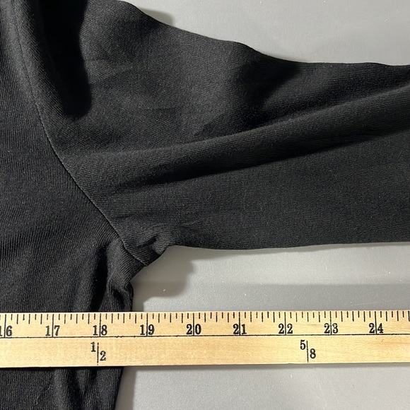 Rafaella black long sleeve studded top women’s size L - Picture 4 of 7